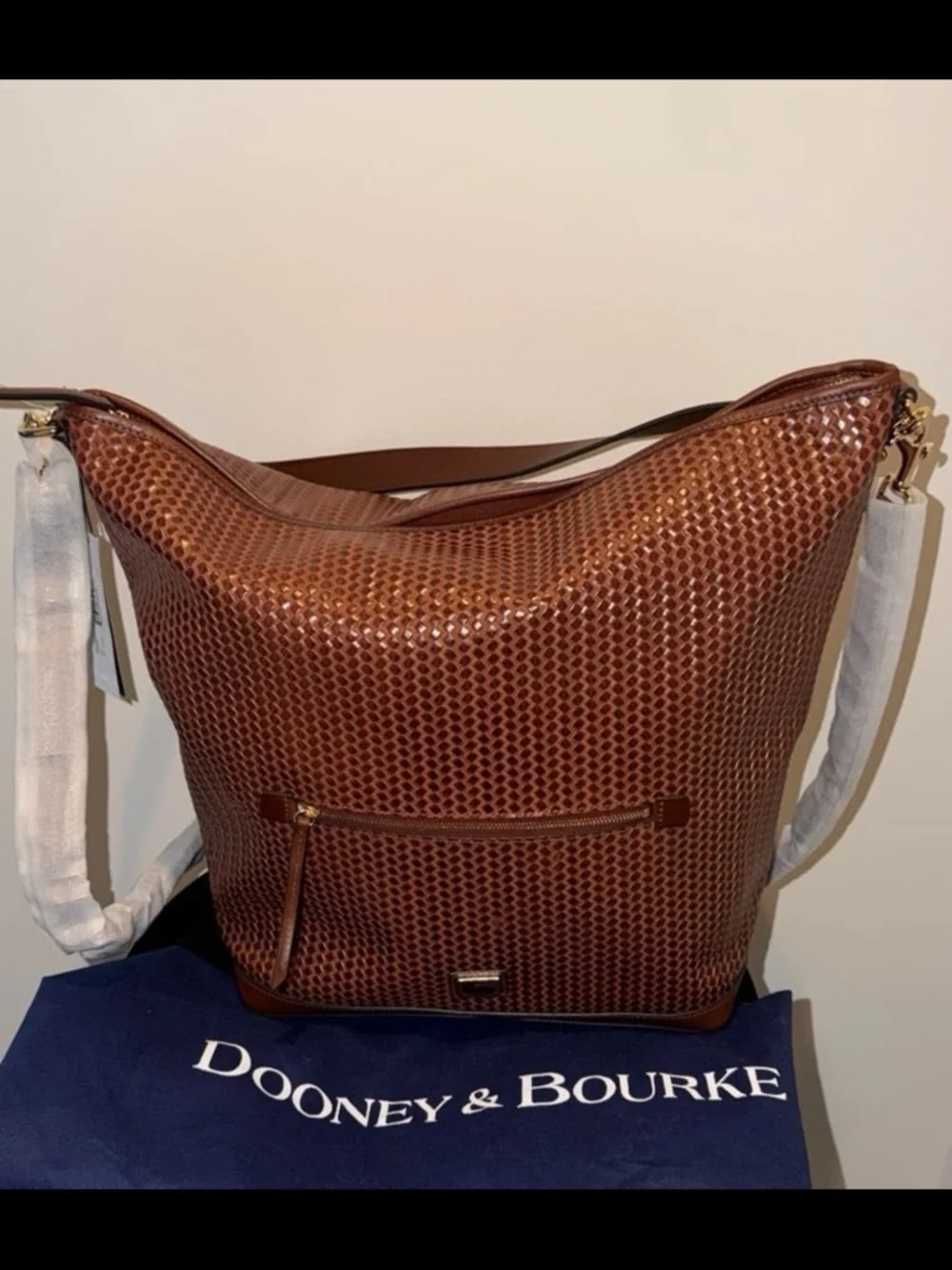 DOONEY & BOURKE Large Chestnut Hobo Bag